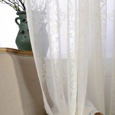 上海欧式简约提花落地窗帘专业设计定制客厅/卧室/别墅楼窗帘